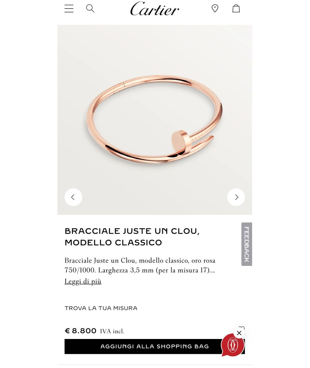 CARTIER Золотой браслет из розового золота, фото 3