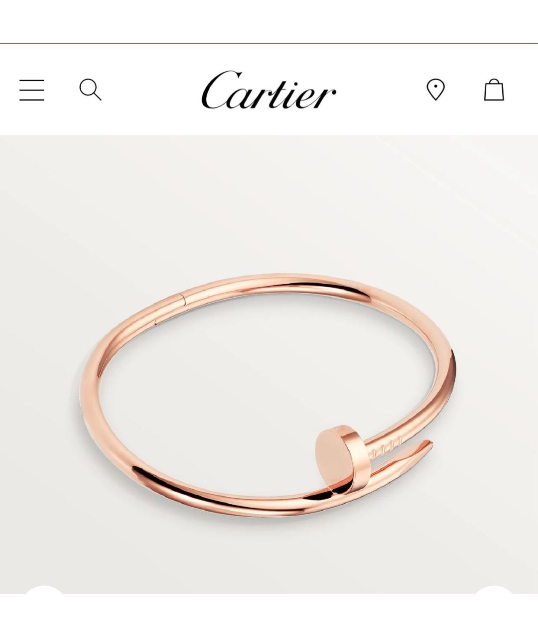 CARTIER Золотой браслет из розового золота, фото 4
