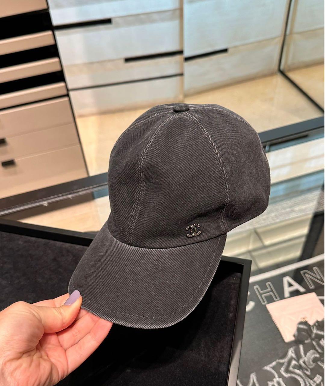 CHANEL Антрацитовая кепка, фото 3