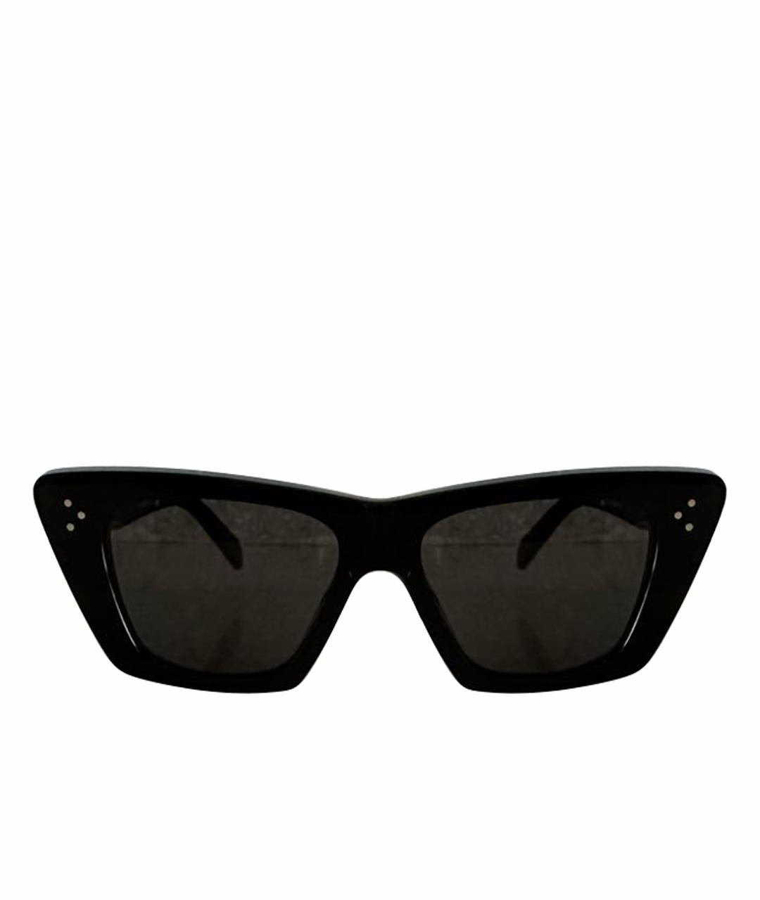 CELINE Черные пластиковые солнцезащитные очки, фото 1