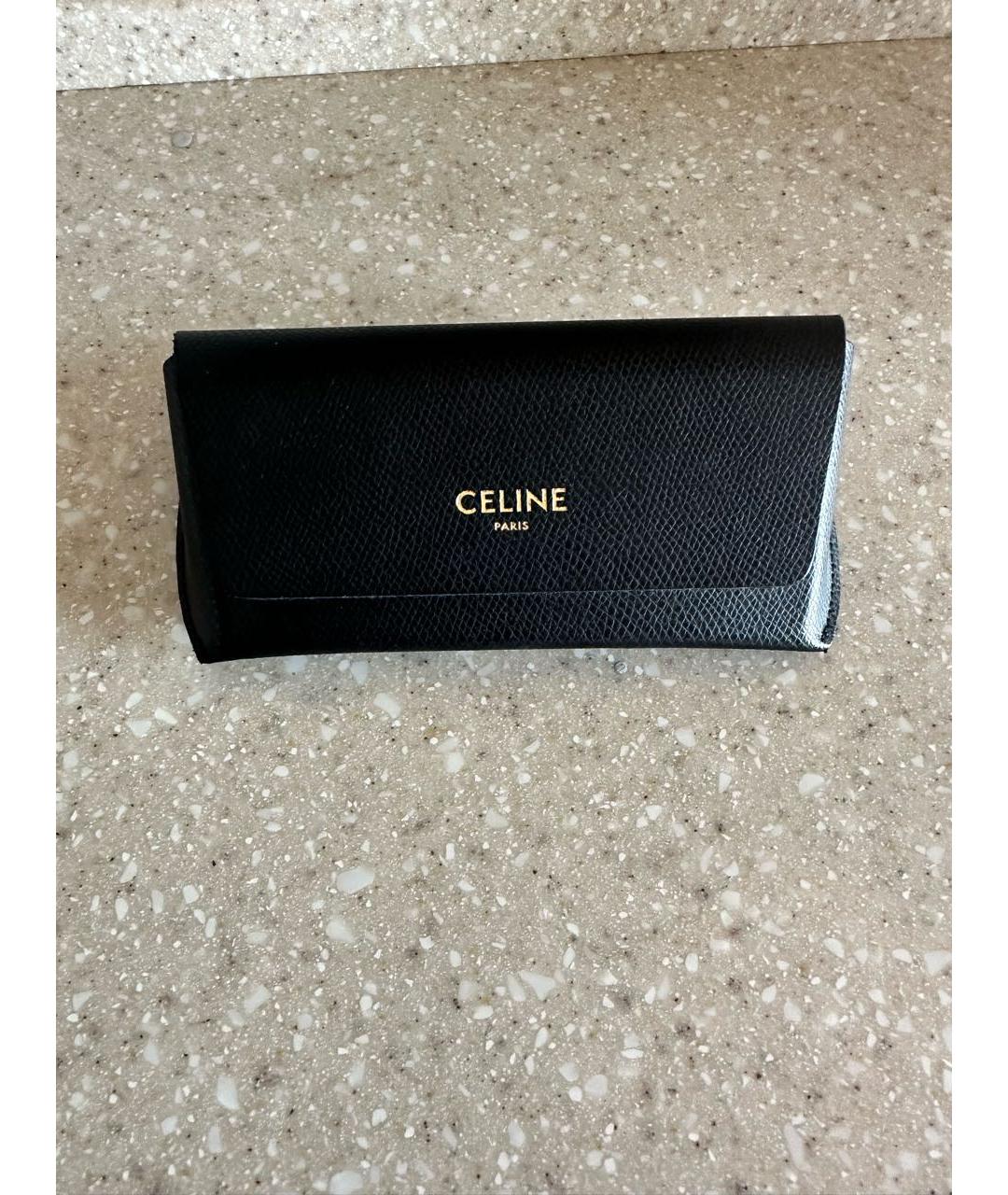 CELINE Черные пластиковые солнцезащитные очки, фото 4
