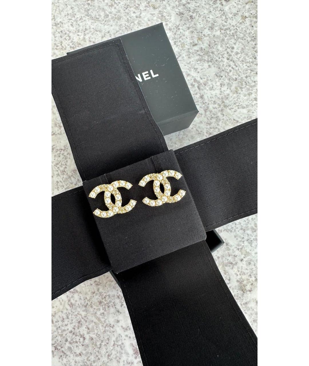 CHANEL Металлические серьги, фото 2