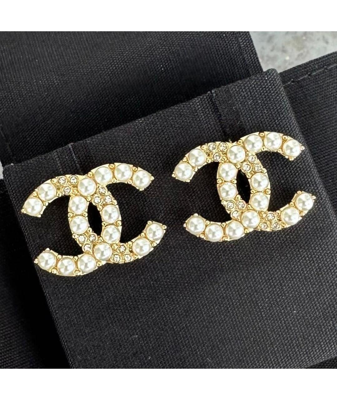 CHANEL Металлические серьги, фото 3