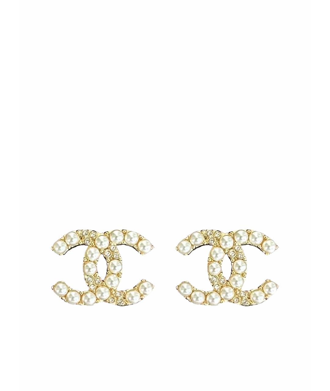 CHANEL Металлические серьги, фото 1