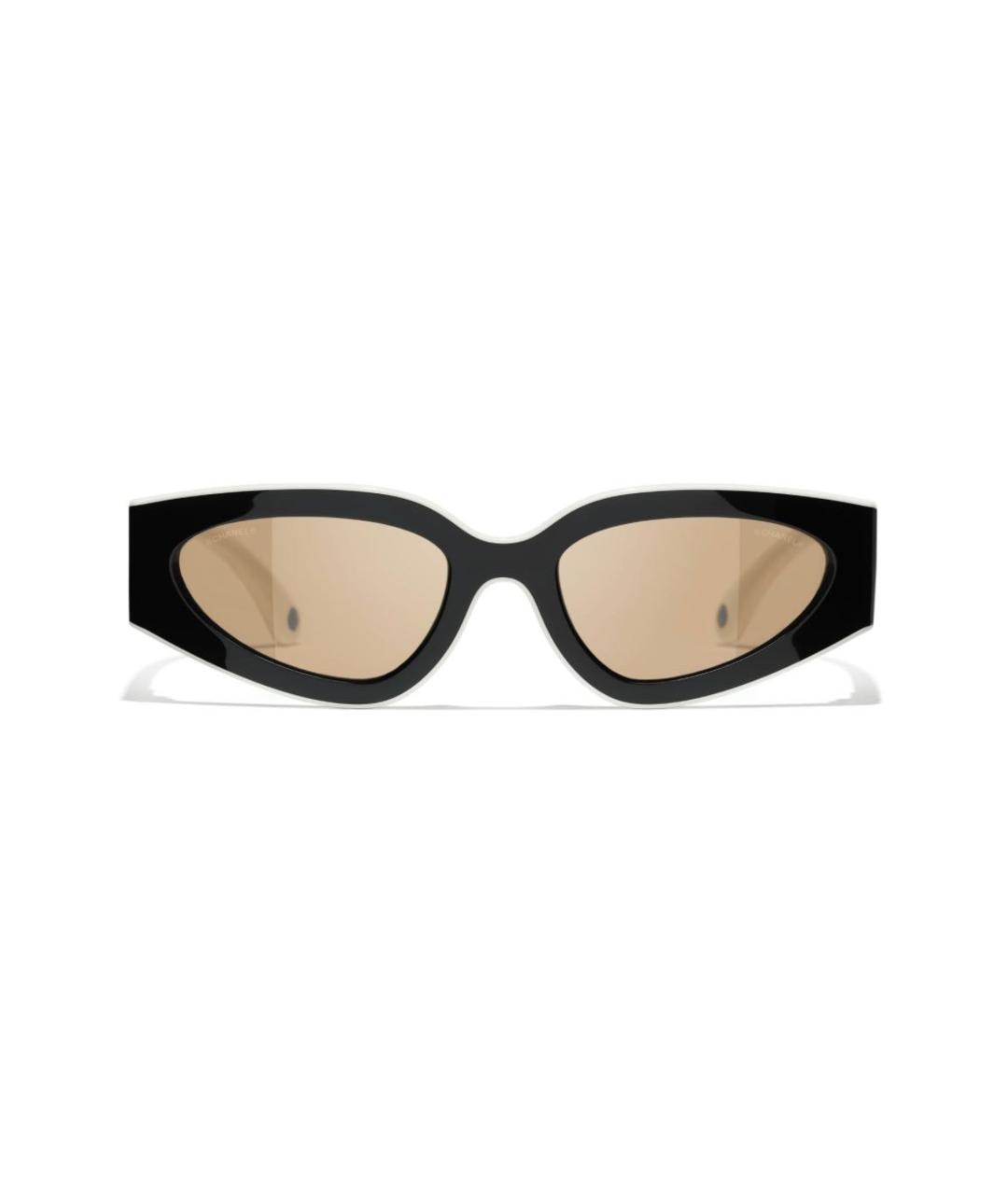 CHANEL Черные пластиковые солнцезащитные очки, фото 2