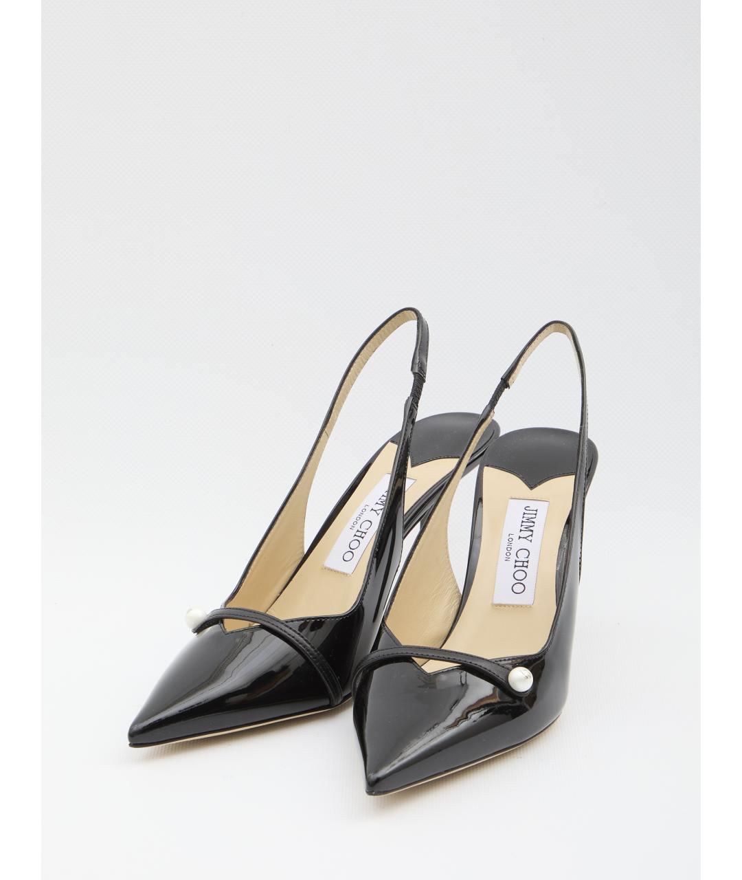 JIMMY CHOO Черные кожаные туфли, фото 2