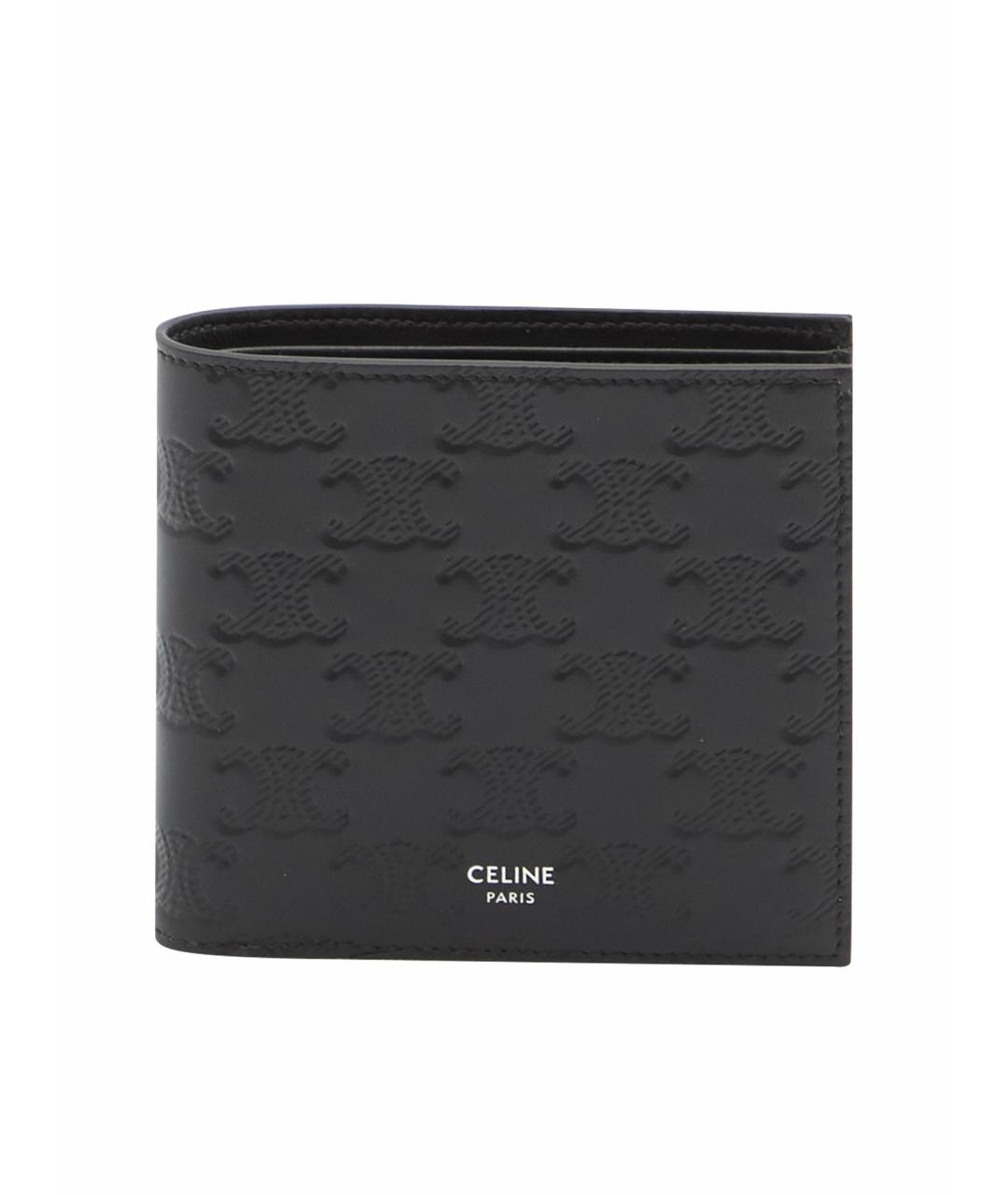CELINE Черный кожаный кошелек, фото 1