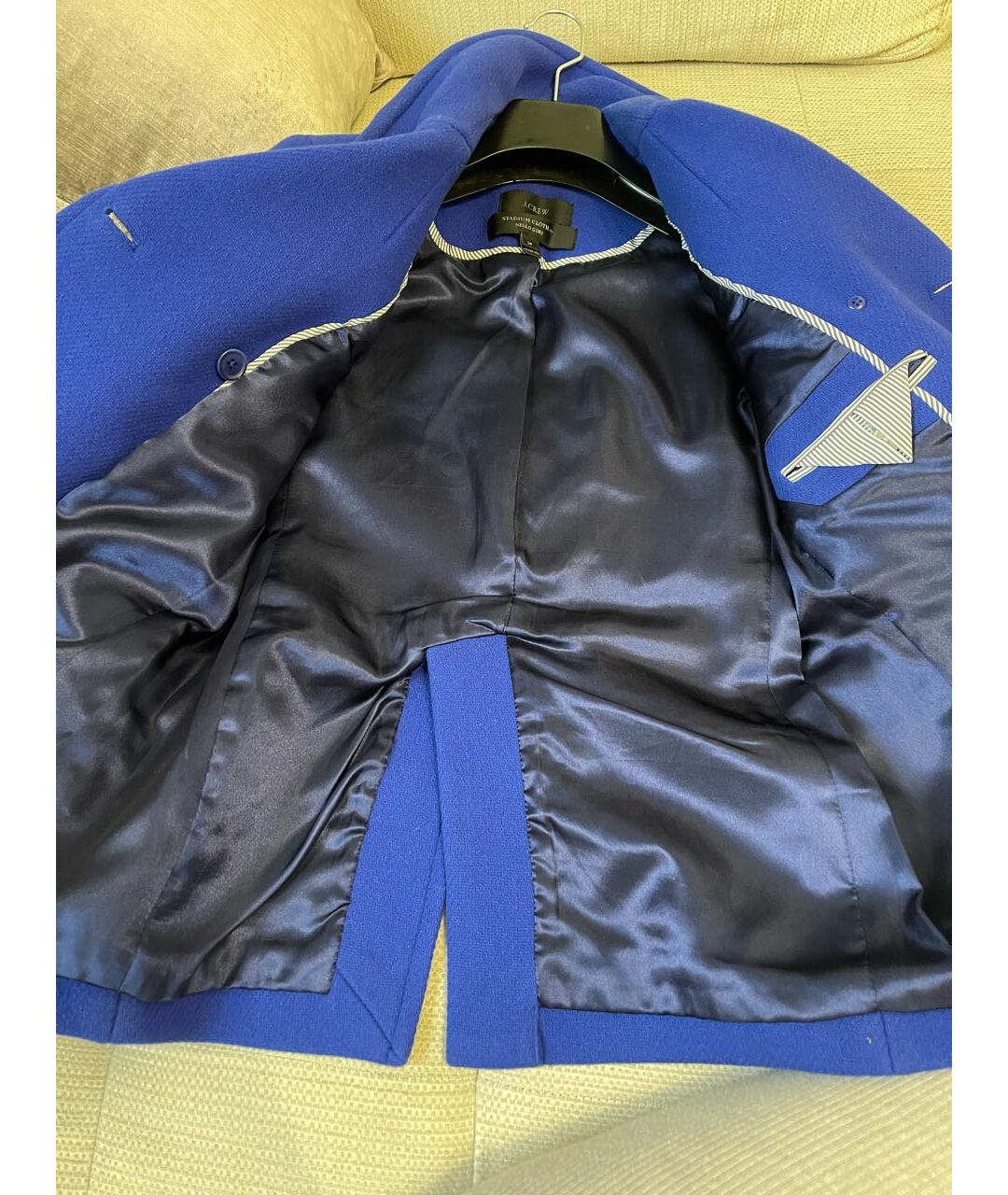 J.CREW Синее шерстяное пальто, фото 4