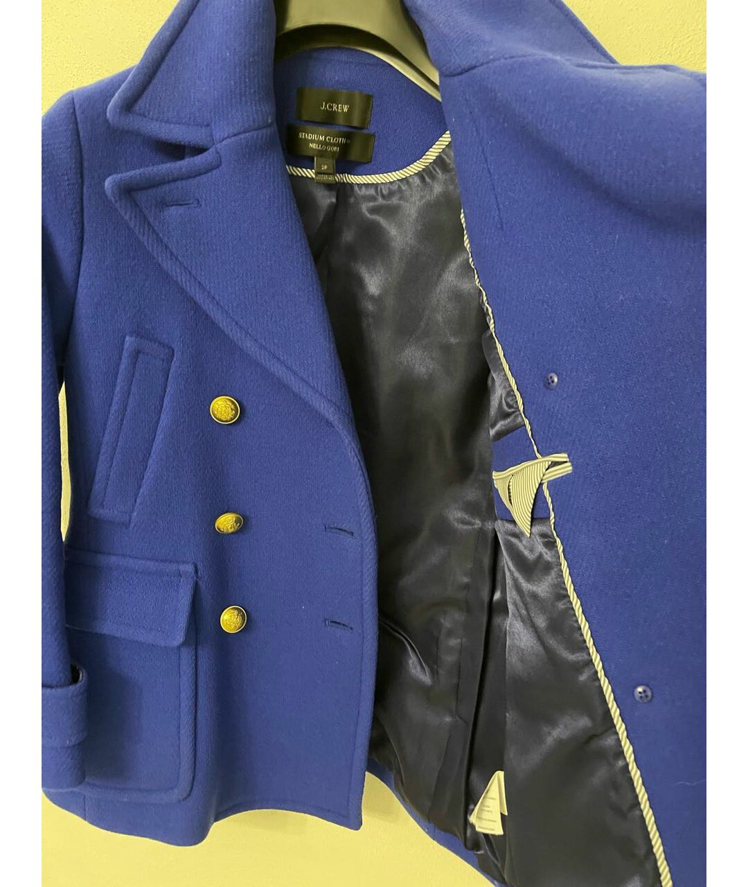 J.CREW Синее шерстяное пальто, фото 3