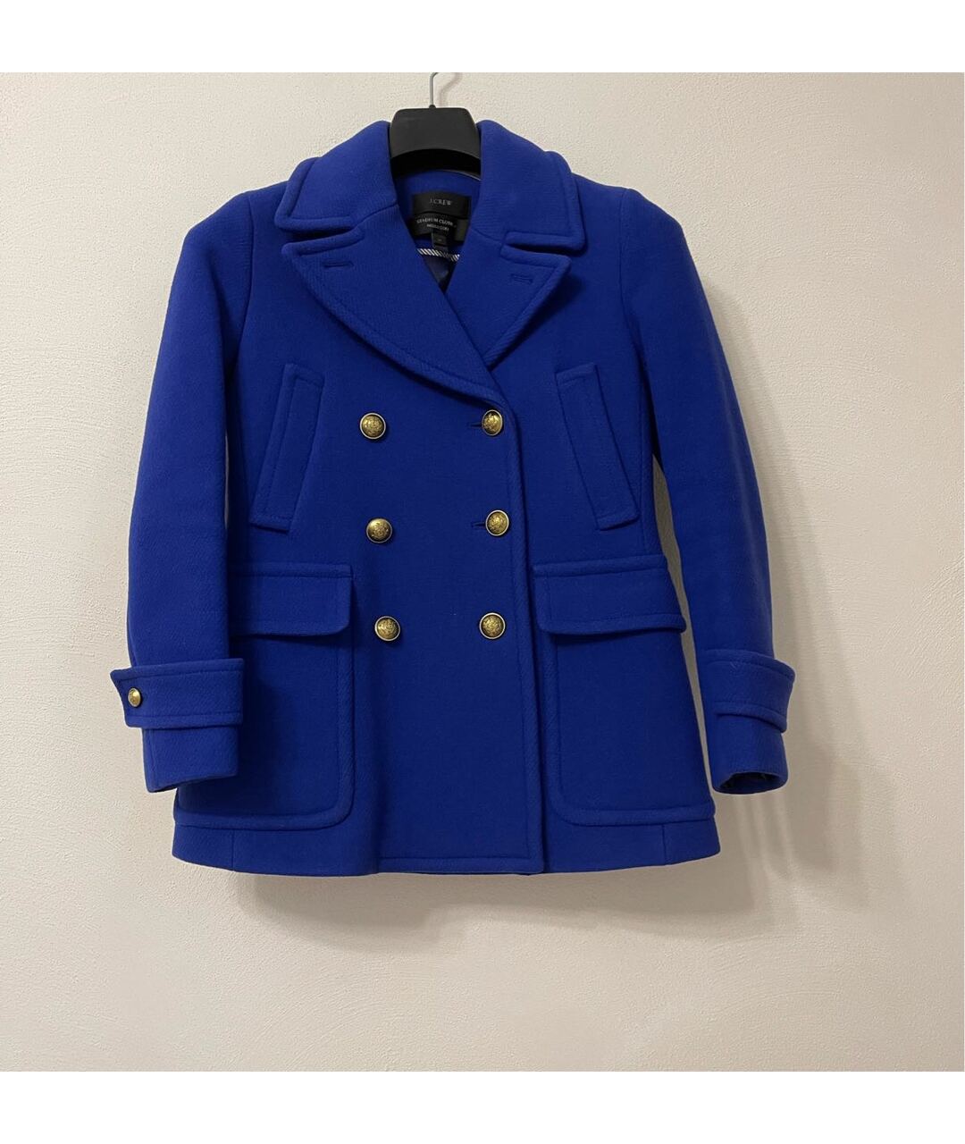 J.CREW Синее шерстяное пальто, фото 5