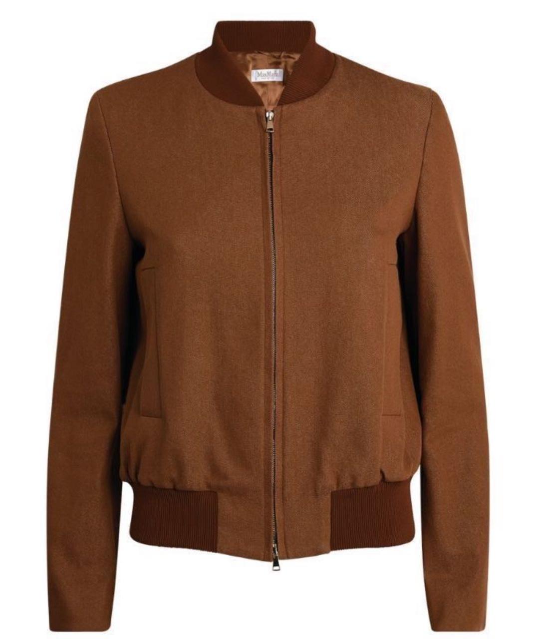 MAX MARA Коричневая хлопковая куртка, фото 1