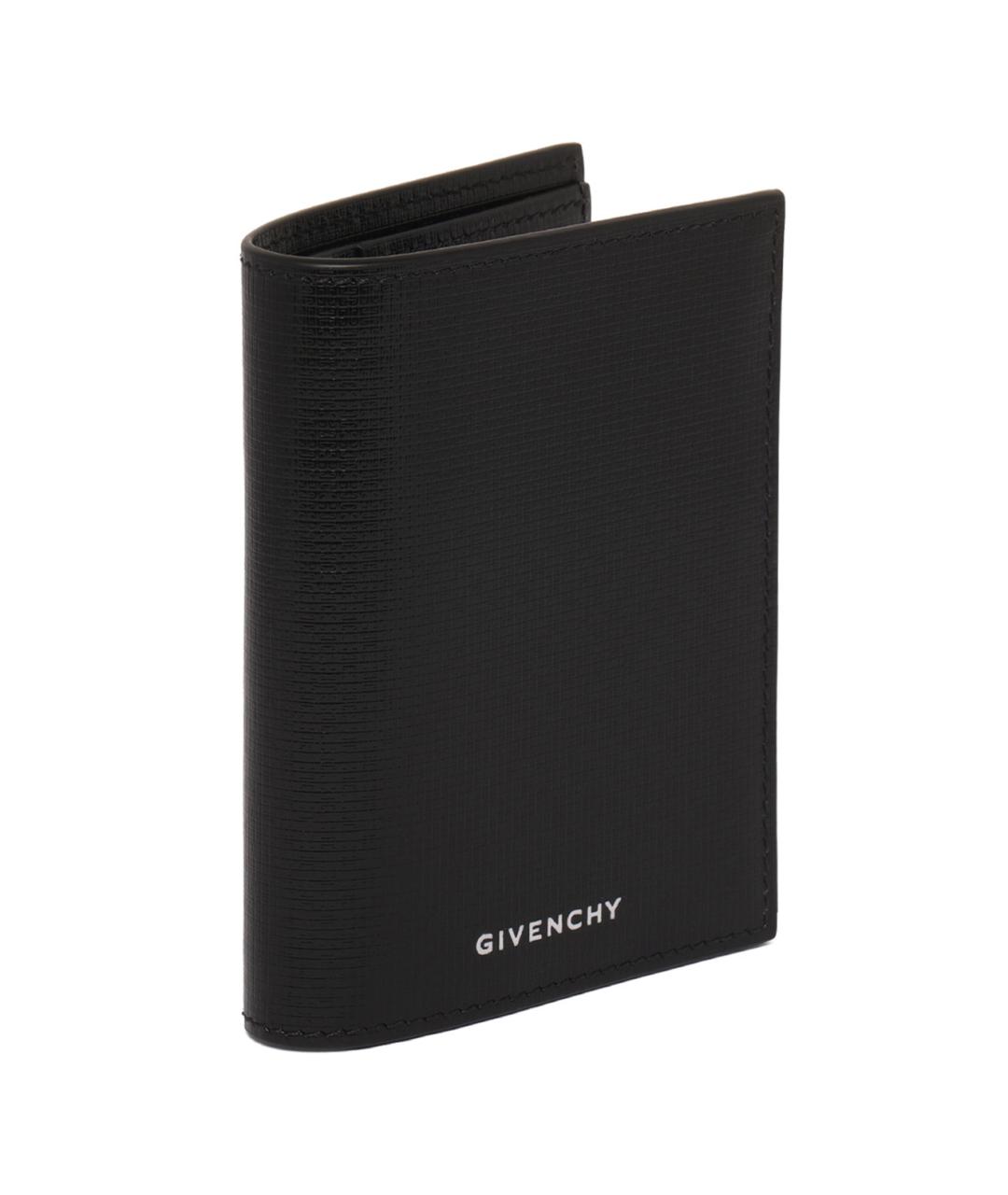 GIVENCHY Черный кожаный кошелек, фото 3