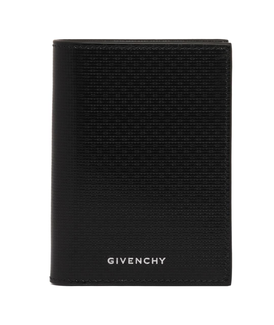 GIVENCHY Черный кожаный кошелек, фото 1