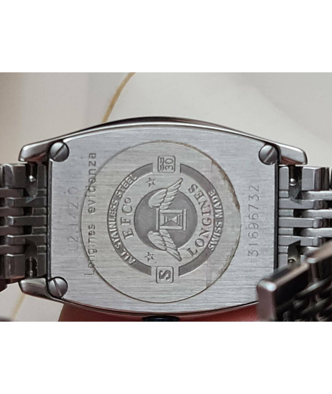 LONGINES Серебряные стальные часы, фото 7