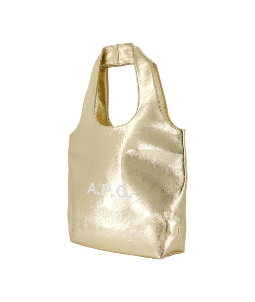 A.P.C. Золотая сумка тоут, фото 2