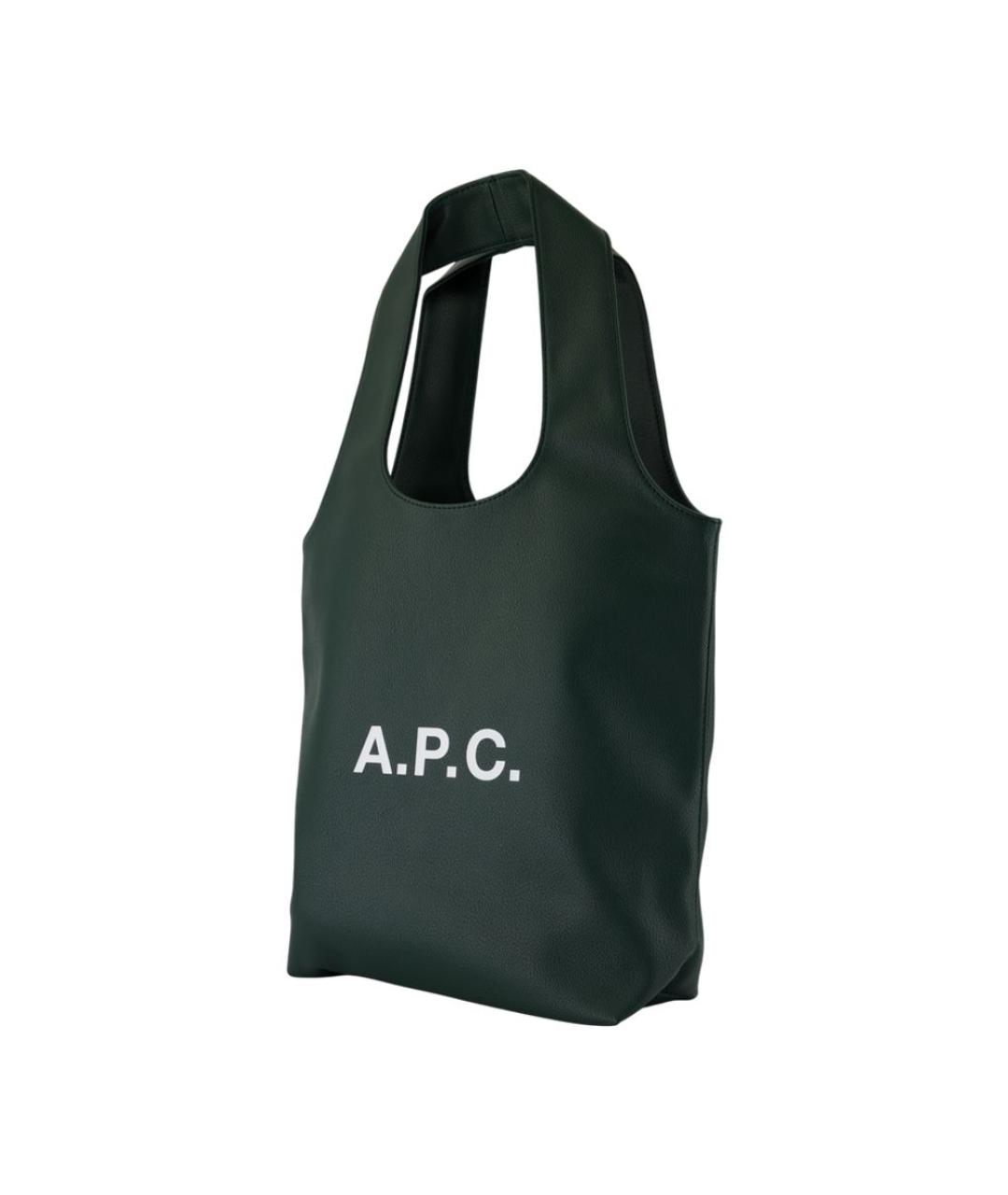 A.P.C. Зеленая сумка тоут, фото 2