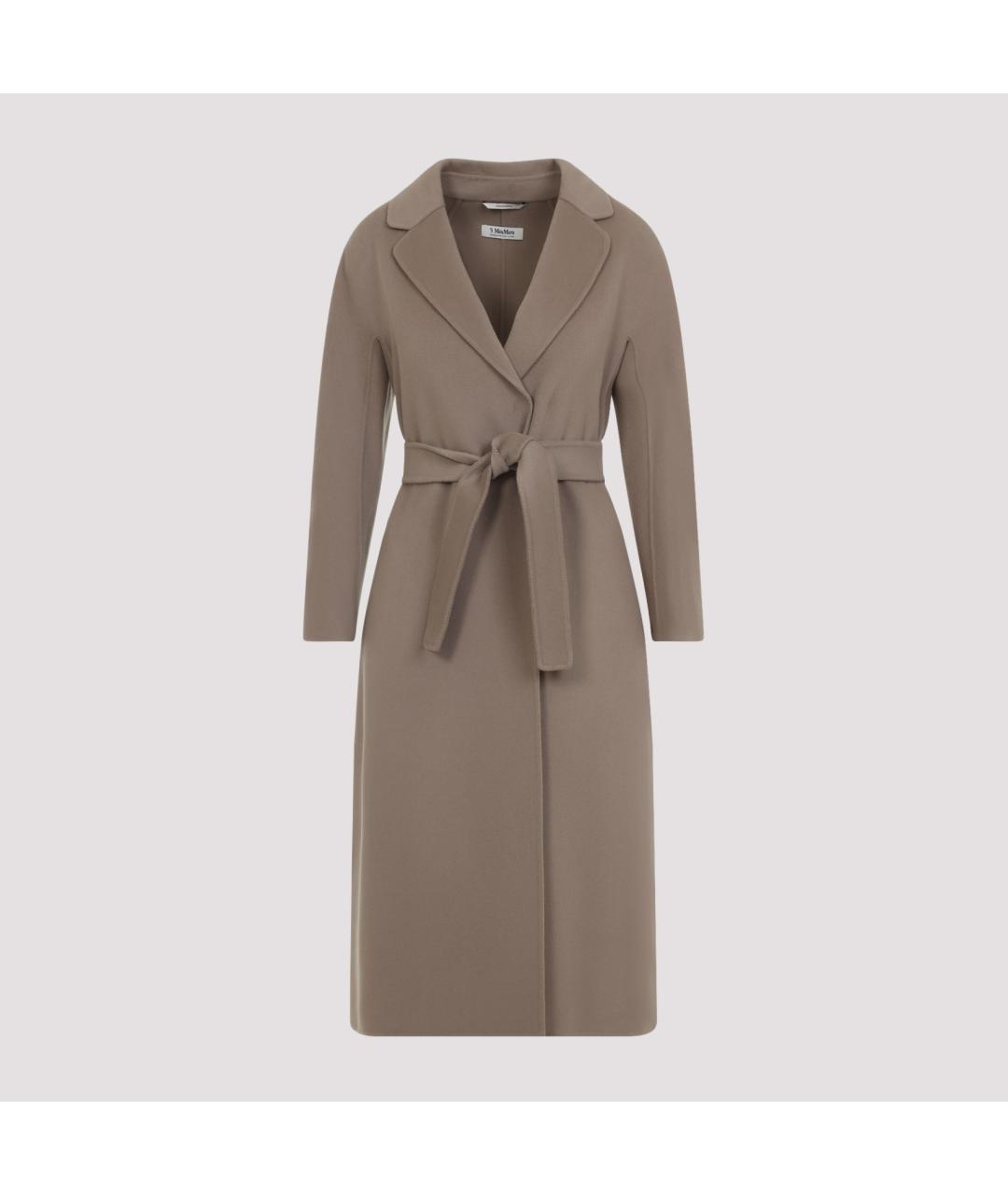 'S MAX MARA Бежевое шерстяное пальто, фото 2