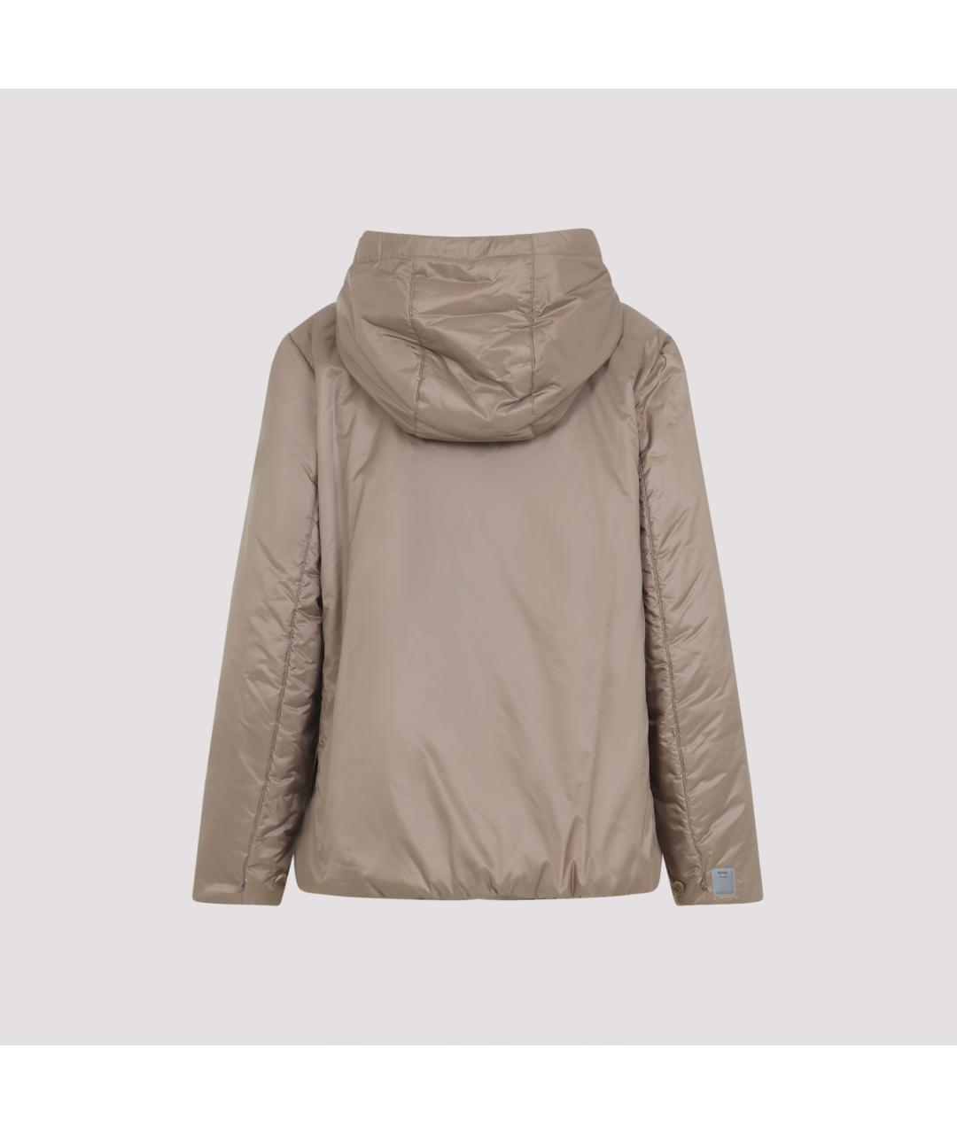MAX MARA Бежевая полиэстеровая куртка, фото 3
