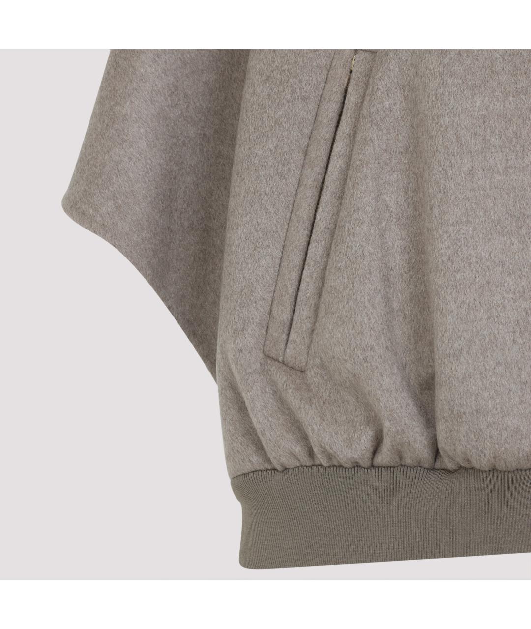 MAX MARA Серая шерстяная куртка, фото 4