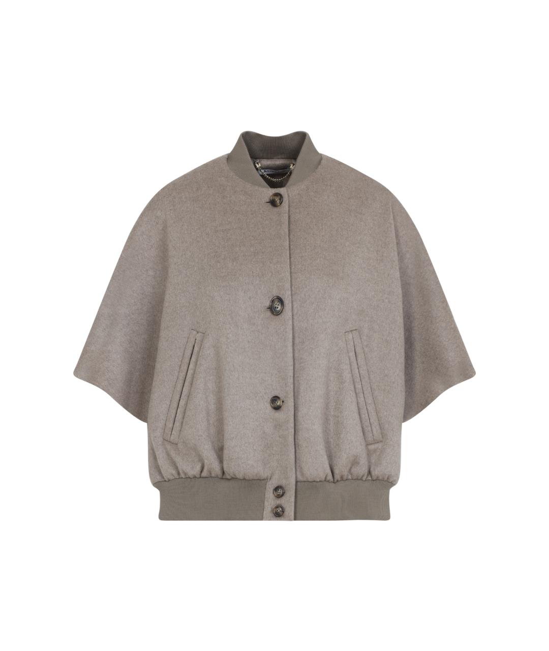 MAX MARA Серая шерстяная куртка, фото 1