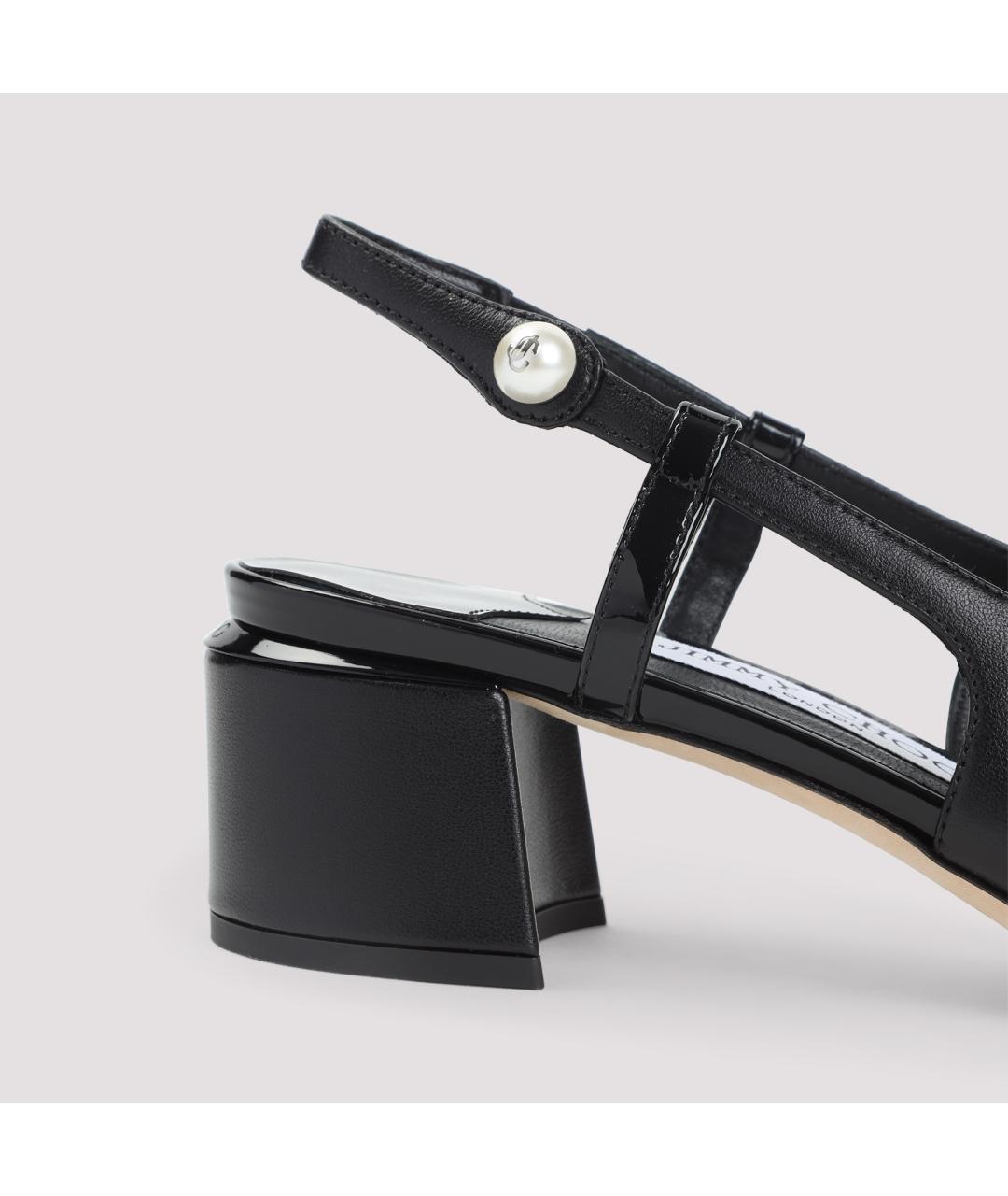 JIMMY CHOO Черные кожаные туфли, фото 4