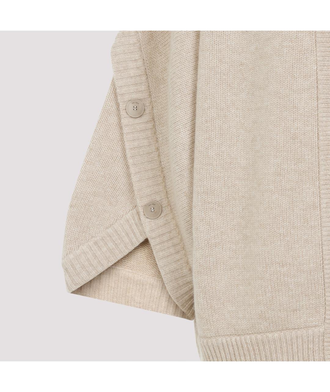 MAX MARA Бежевый кашемировый кардиган, фото 3
