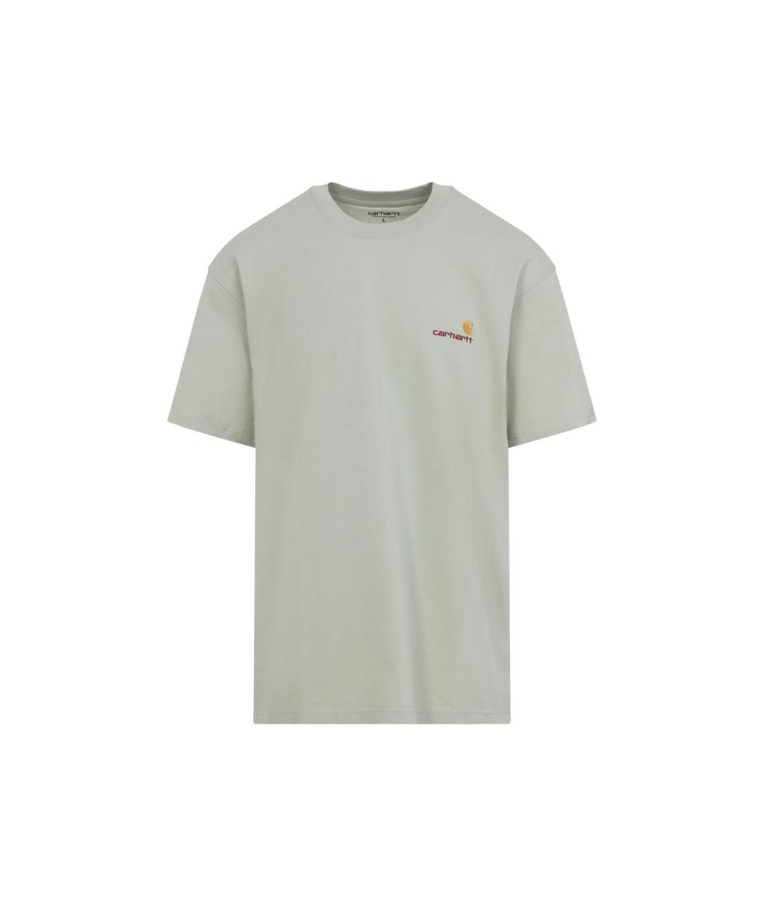 CARHARTT WIP Зеленая хлопковая футболка, фото 1