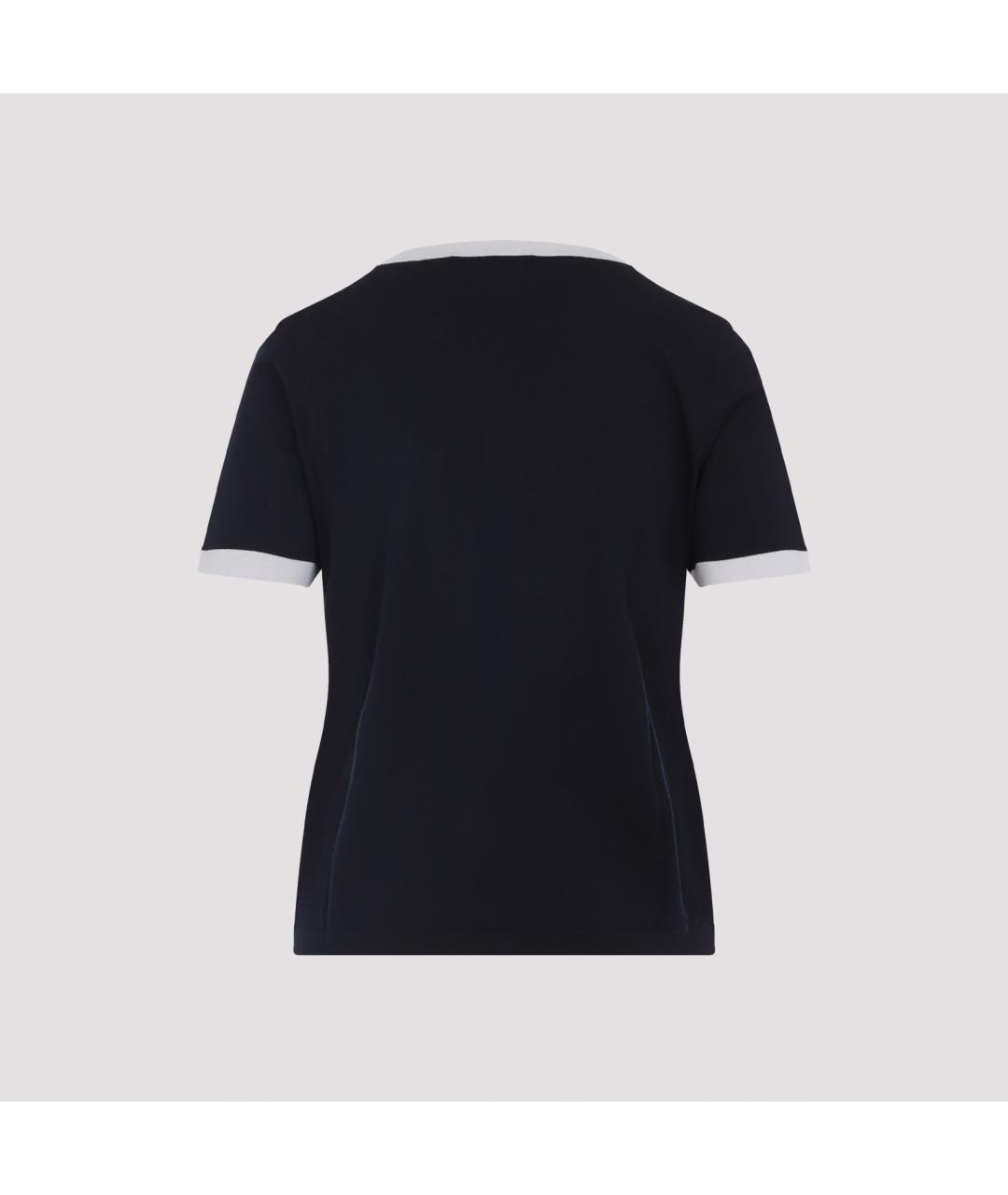 'S MAX MARA Темно-синяя футболка, фото 2
