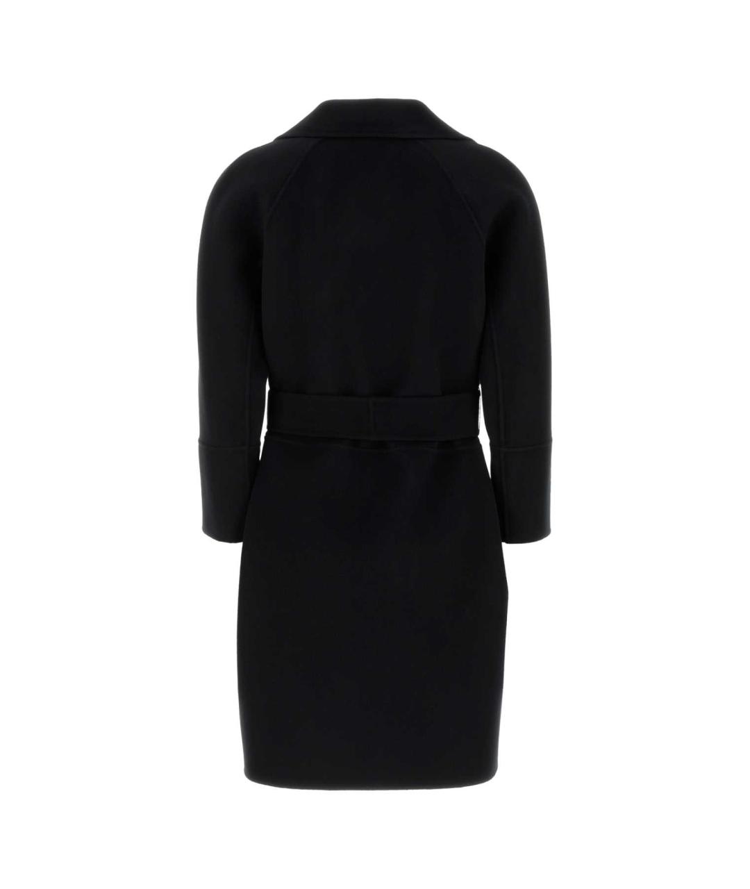 'S MAX MARA Черное шерстяное пальто, фото 2