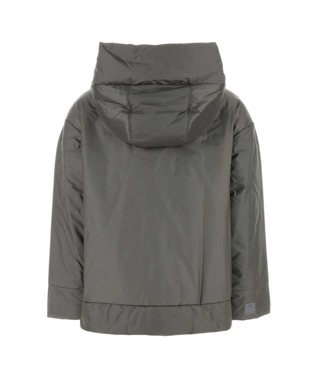 MAX MARA Антрацитовая полиэстеровая куртка, фото 2