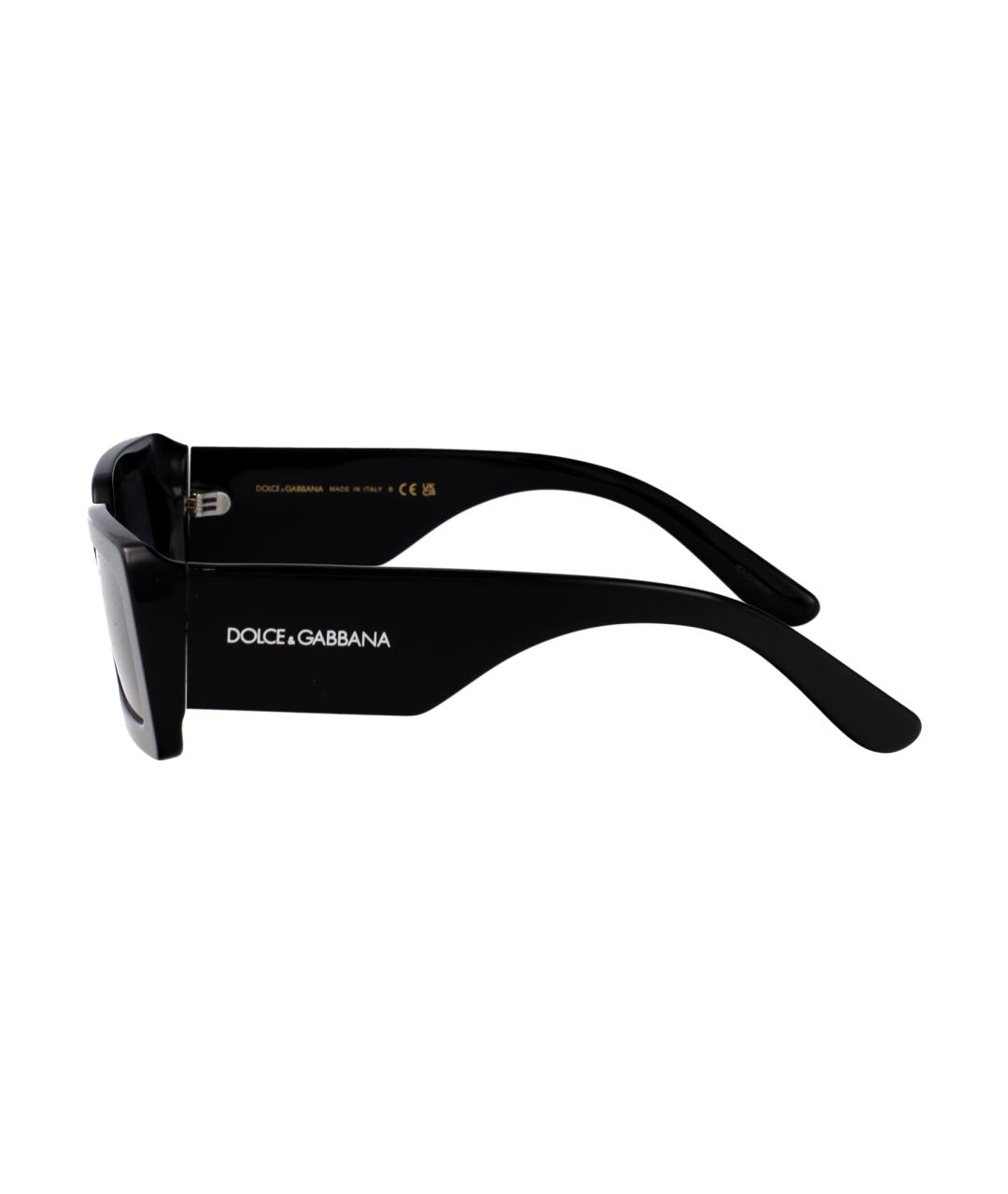 DOLCE&GABBANA Черные пластиковые солнцезащитные очки, фото 3