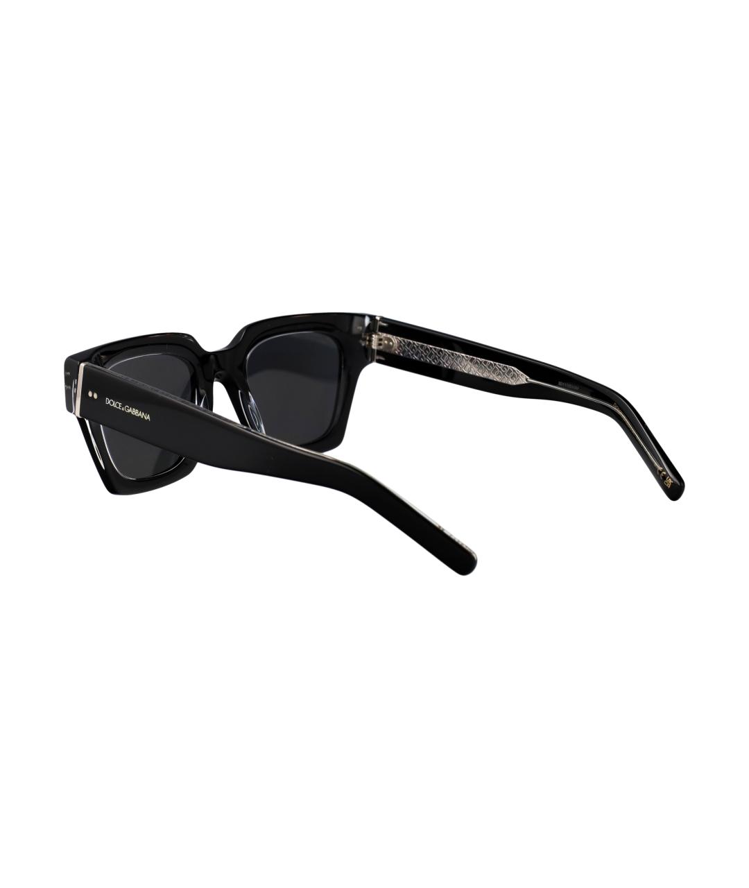DOLCE&GABBANA Черные пластиковые солнцезащитные очки, фото 4