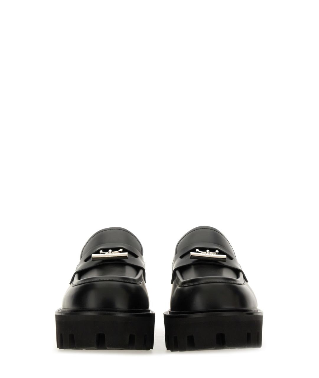 ALEXANDER MCQUEEN Черные кожаные лоферы, фото 5