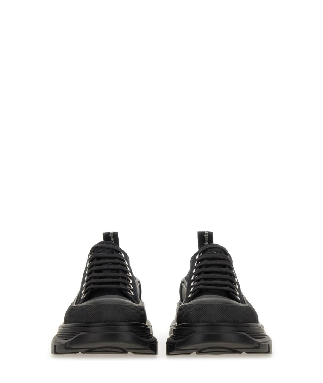 ALEXANDER MCQUEEN Черные текстильные кеды, фото 5
