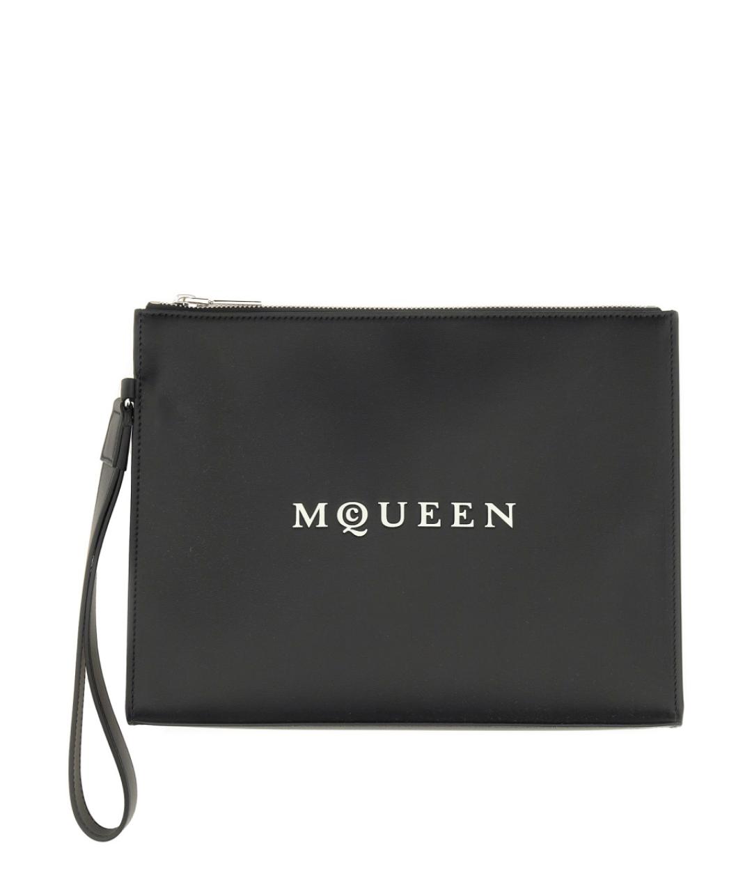 ALEXANDER MCQUEEN Черная кожаная папка для документов, фото 1