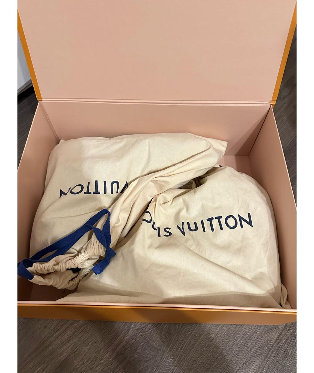LOUIS VUITTON Черные кожаные высокие ботинки, фото 8