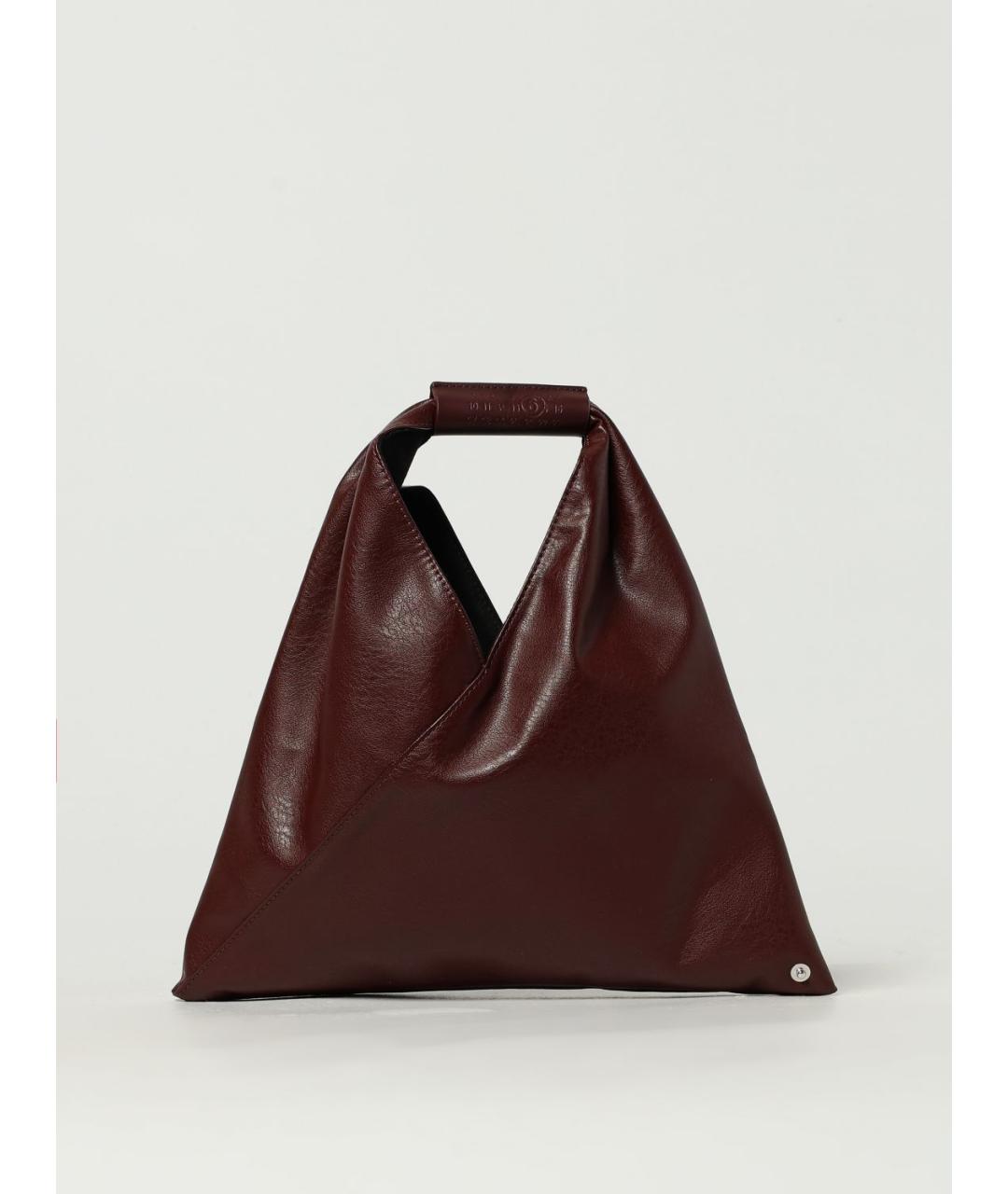 MM6 MAISON MARGIELA Бордовая сумка тоут из искусственной кожи, фото 6