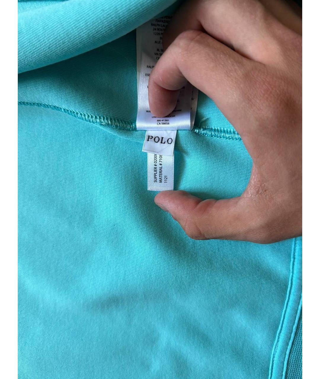 POLO RALPH LAUREN Бирюзовая полиамидовая куртка, фото 7