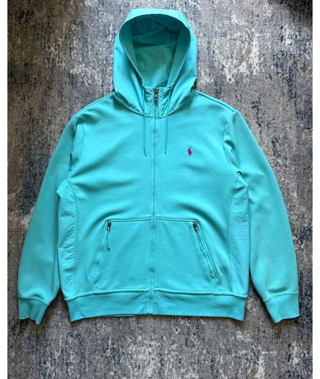 POLO RALPH LAUREN Бирюзовая полиамидовая куртка, фото 9