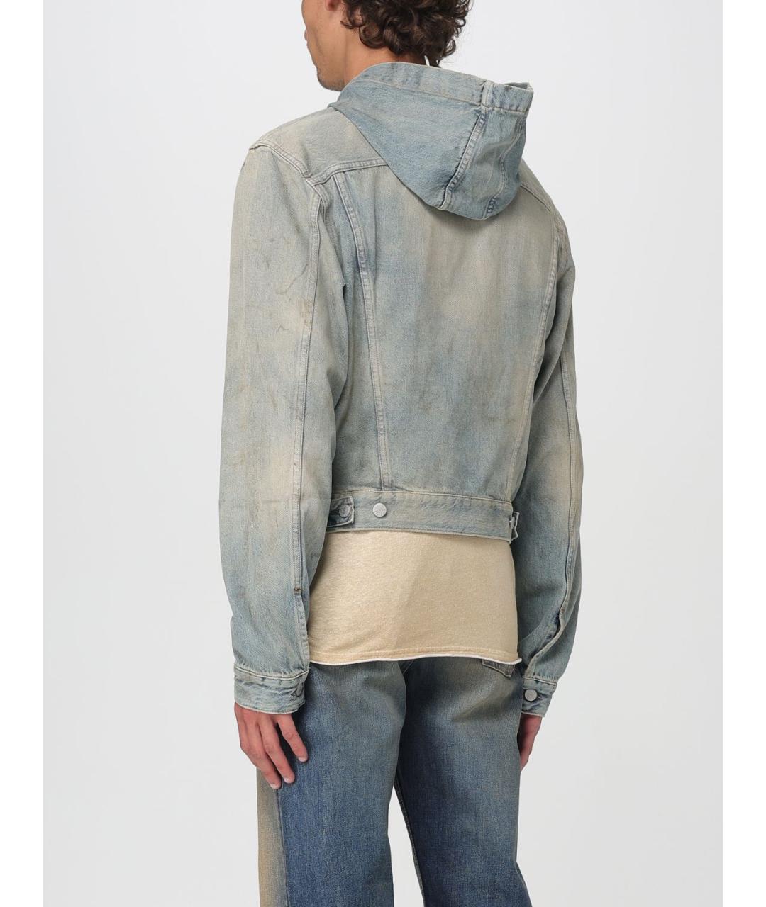 ACNE STUDIOS Голубая хлопковая куртка, фото 4