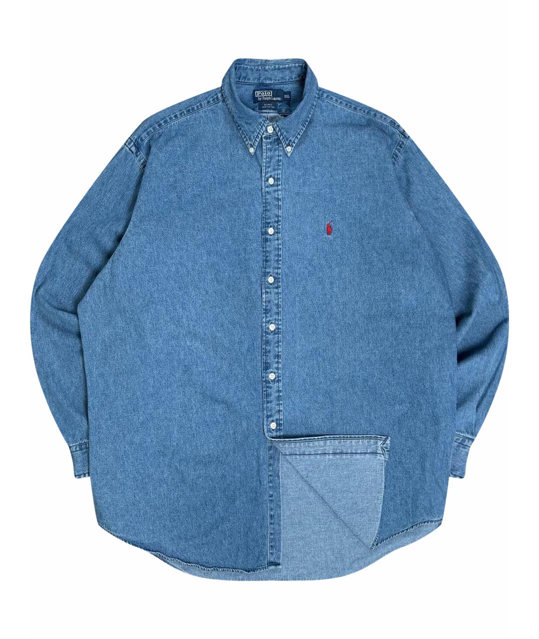 POLO RALPH LAUREN Голубая хлопковая кэжуал рубашка, фото 1