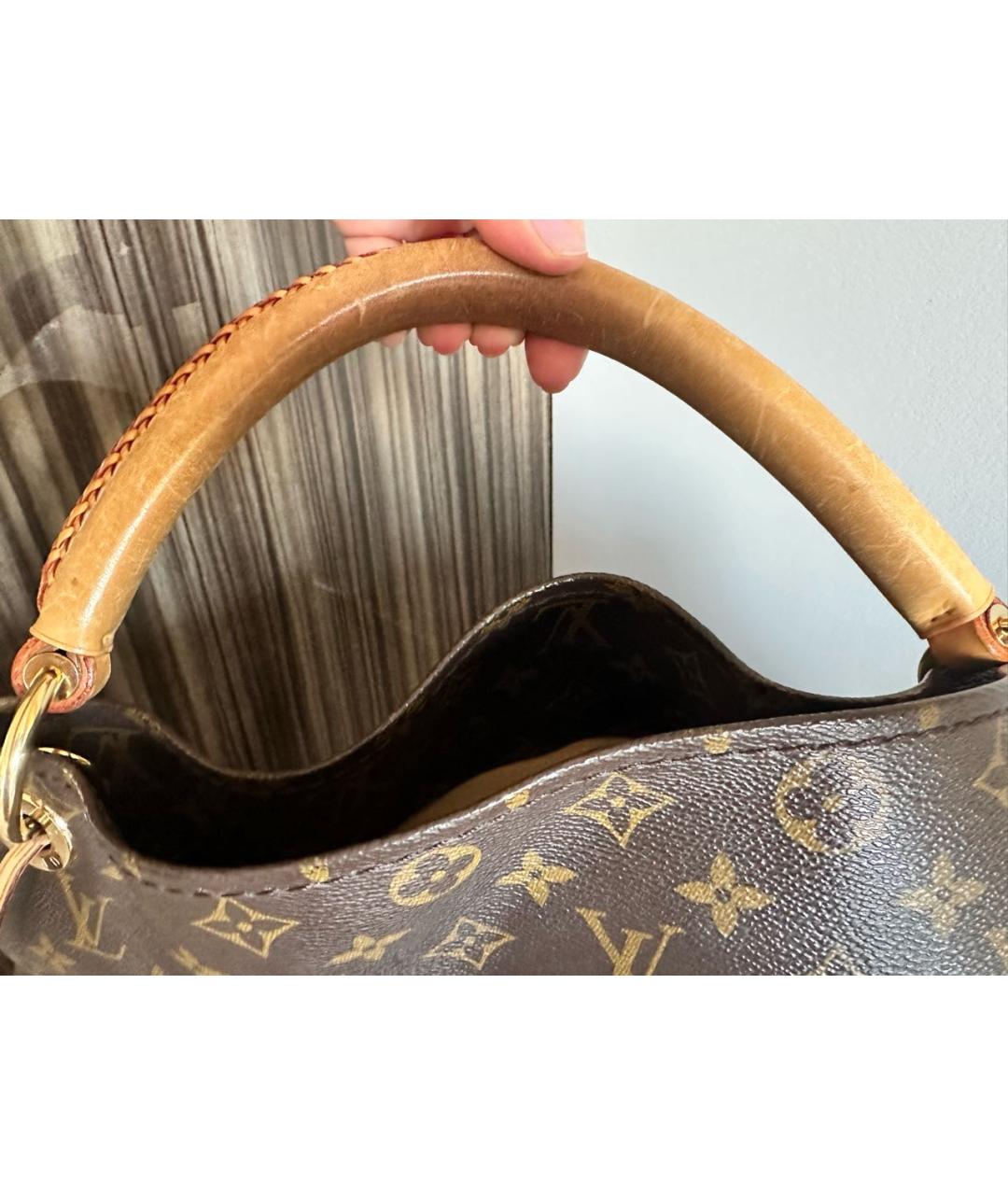 LOUIS VUITTON Коричневая сумка тоут, фото 8