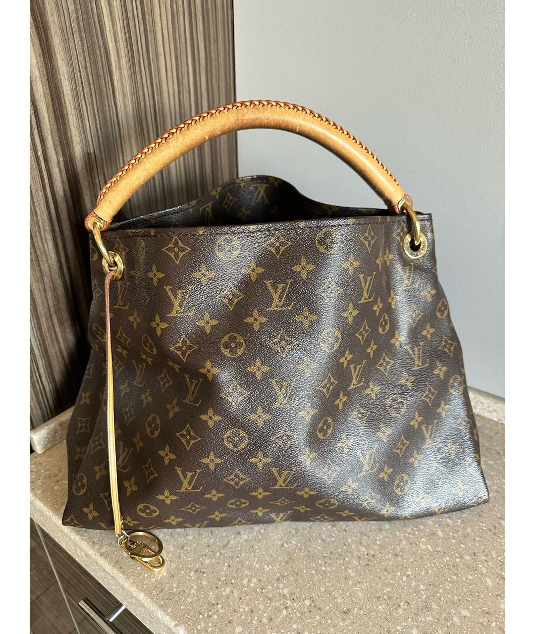 LOUIS VUITTON Коричневая сумка тоут, фото 9