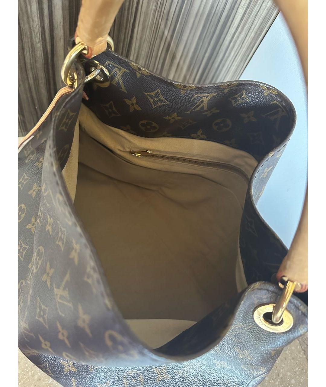 LOUIS VUITTON Коричневая сумка тоут, фото 4