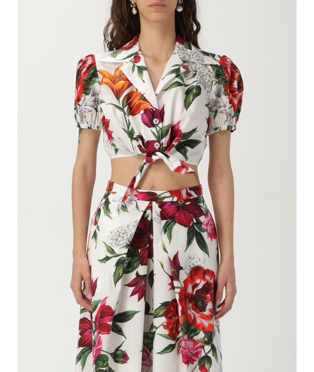 DOLCE&GABBANA Мульти хлопковая рубашка, фото 2