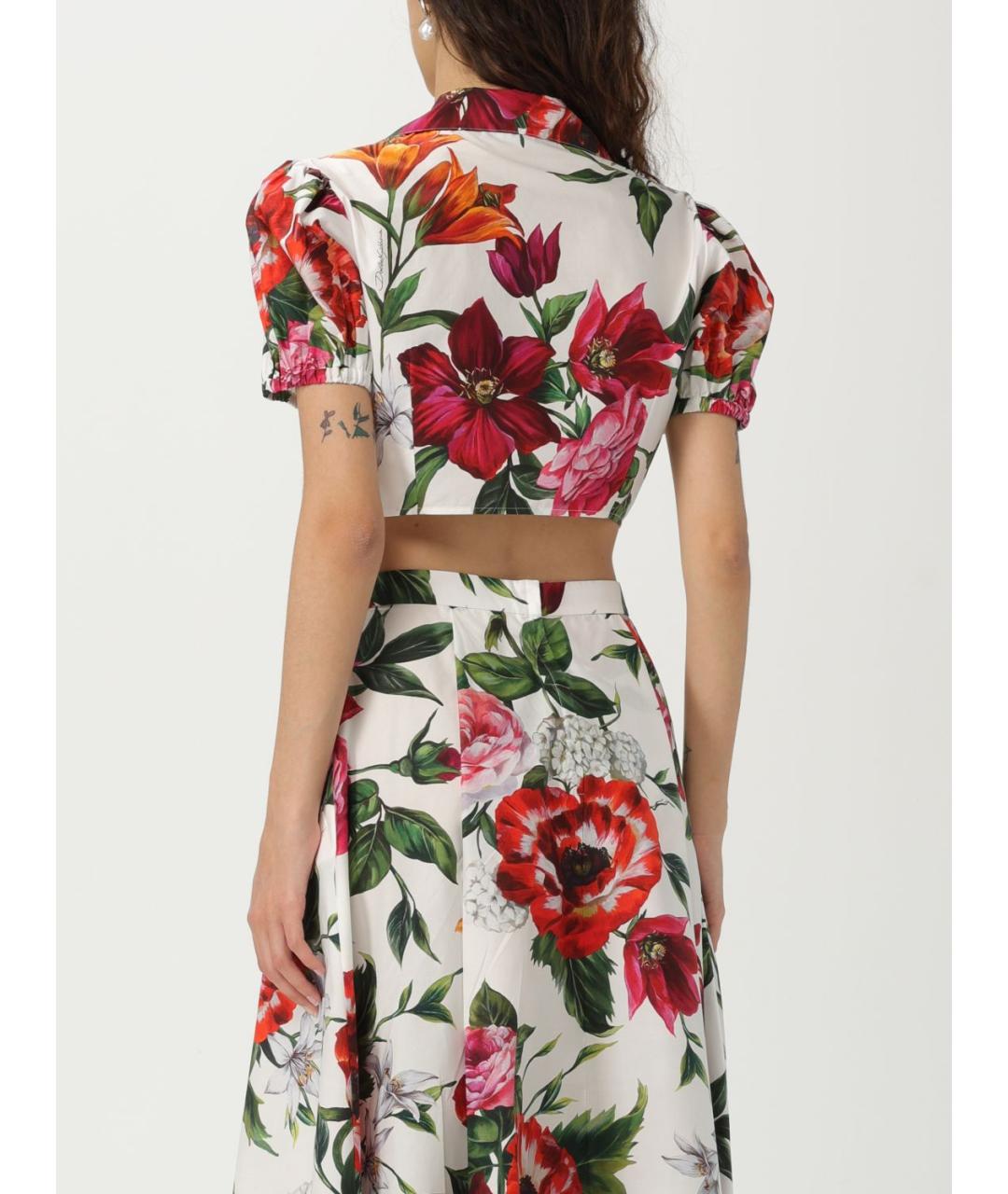 DOLCE&GABBANA Мульти хлопковая рубашка, фото 4