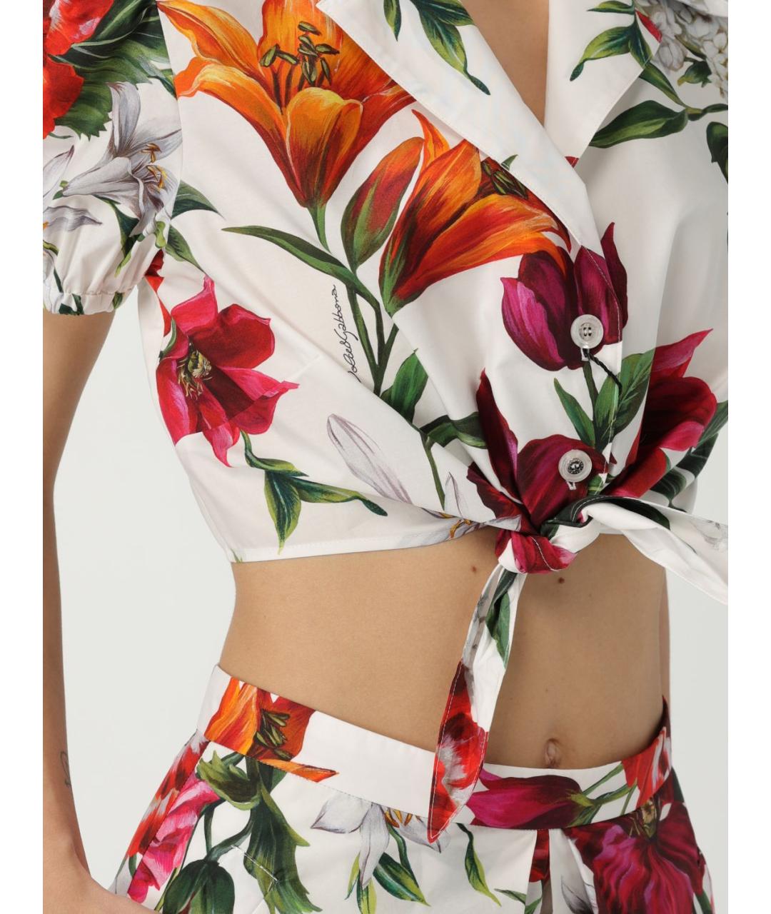 DOLCE&GABBANA Мульти хлопковая рубашка, фото 6