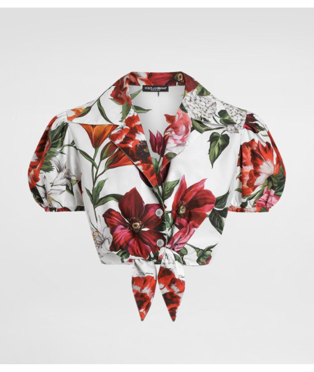 DOLCE&GABBANA Мульти хлопковая рубашка, фото 7