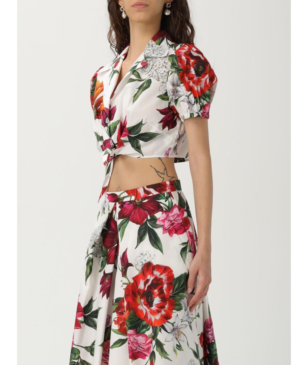 DOLCE&GABBANA Мульти хлопковая рубашка, фото 5