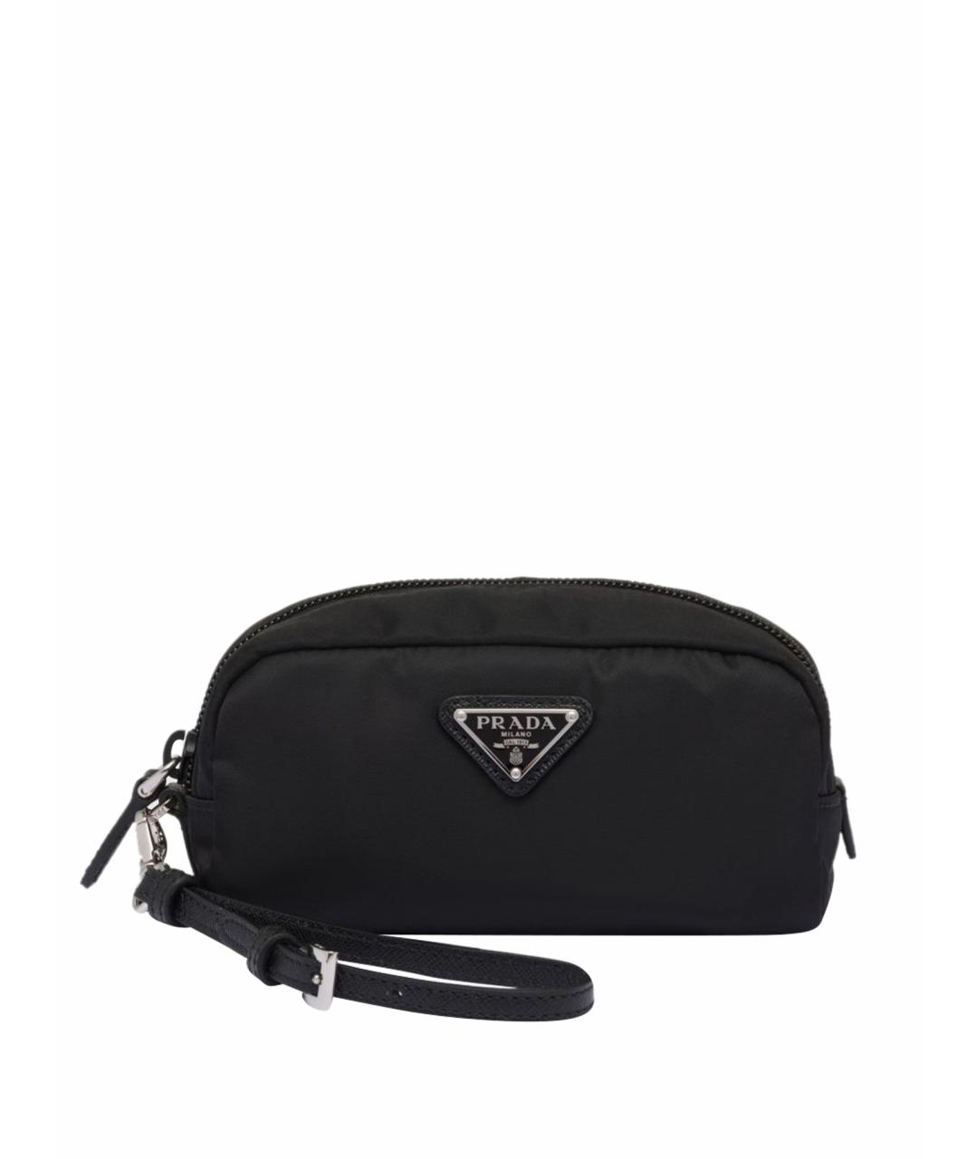 PRADA Черная синтетическая сумка с короткими ручками, фото 1